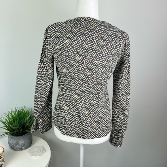 Cabi  jacket womens multicolor geometric print asymmetrical zip up size XS - Picture 5 of 9
